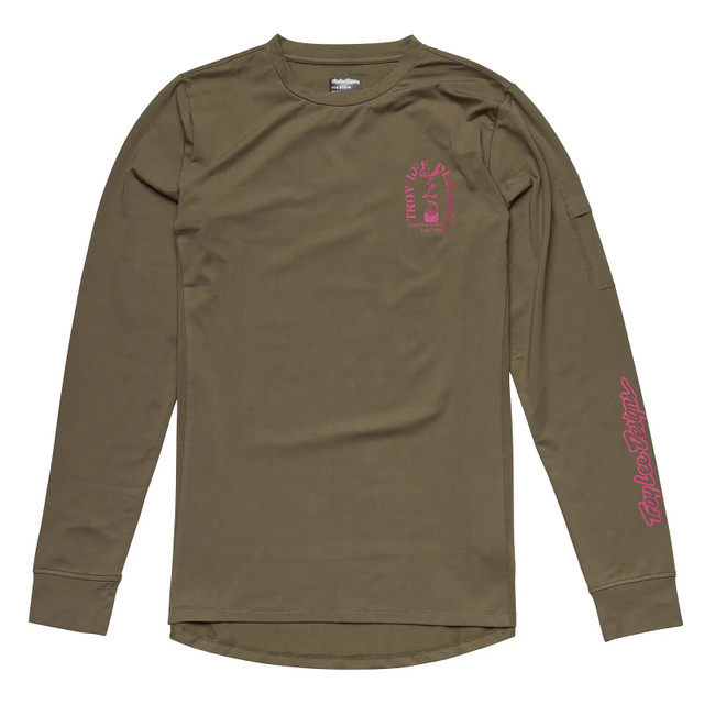 Troy Lee Designs Ruckus Long Sleeve Ride Jersey - Fangs Olive Troy Lee Designs Ruckus Long Sleeve Ride Jersey - Fangs Olive