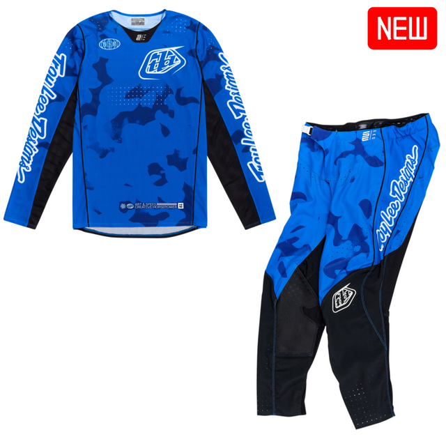 Troy Lee Designs 2025 Spring Se Pro Kit Combo - Blotted Bright Blue Troy Lee Designs 2025 Spring Se Pro Kit Combo - Blotted Bright Blue
