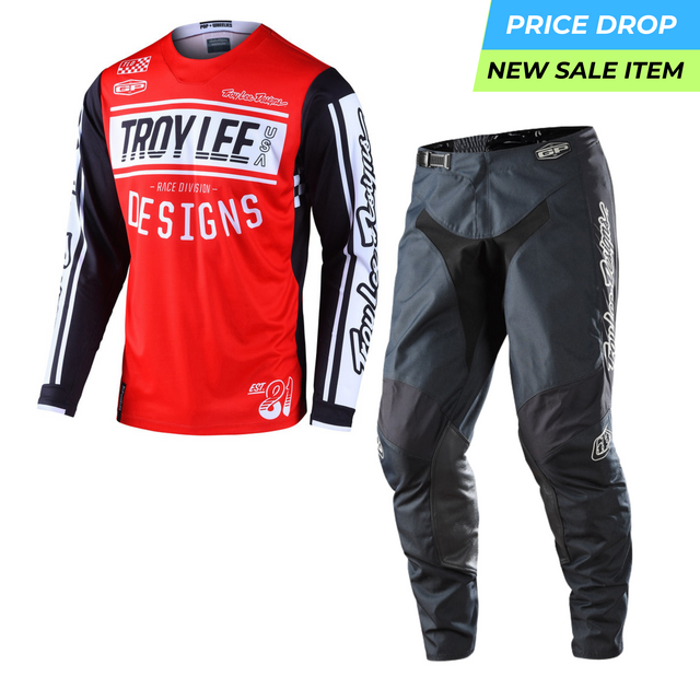 Troy Lee Designs GP Kit Combo - Race 81 Red / Grey Troy Lee Designs GP Kit Combo - Race 81 Red / Grey