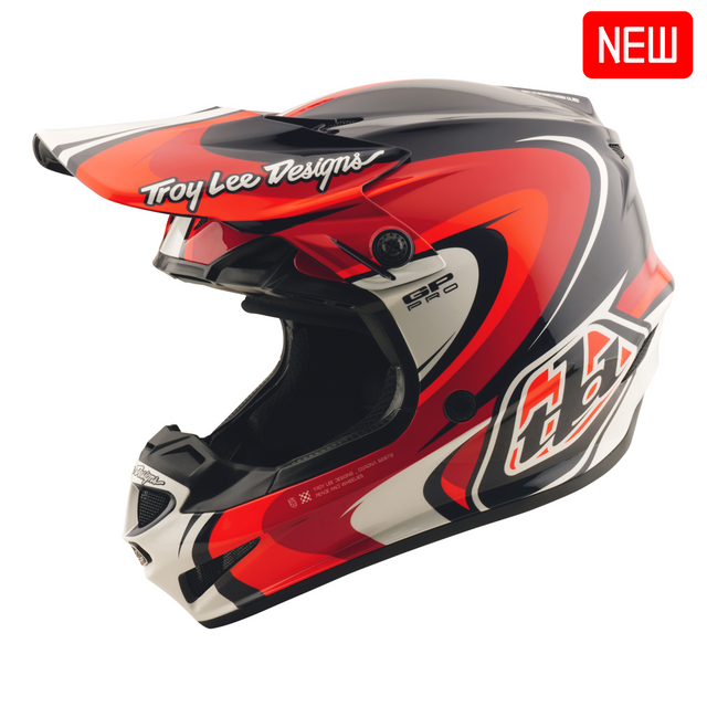 Troy Lee Designs 2025 Fall GP Pro Helmet - Crossover Navy / Red Troy Lee Designs 2025 Fall GP Pro Helmet - Crossover Navy / Red