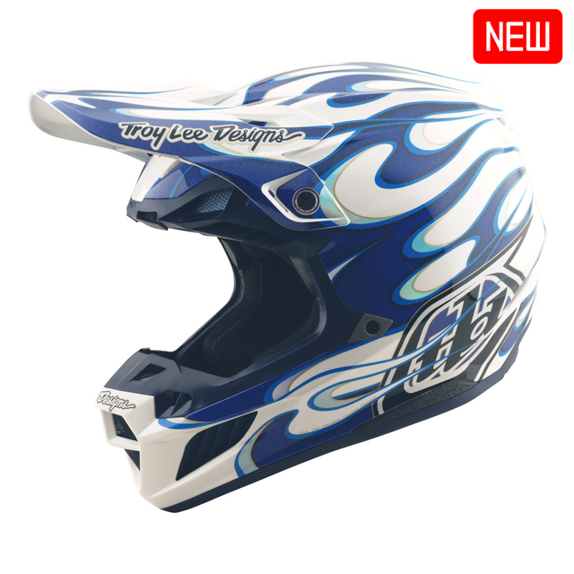 Troy Lee Designs 2025 Fall SE5 Composite Helmet - Torched Blue