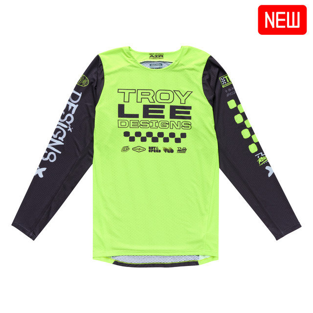 Troy Lee Designs 2025 Fall GP Pro Air Jersey - Standard Flo Yellow Troy Lee Designs 2025 Fall GP Pro Air Jersey - Standard Flo Yellow