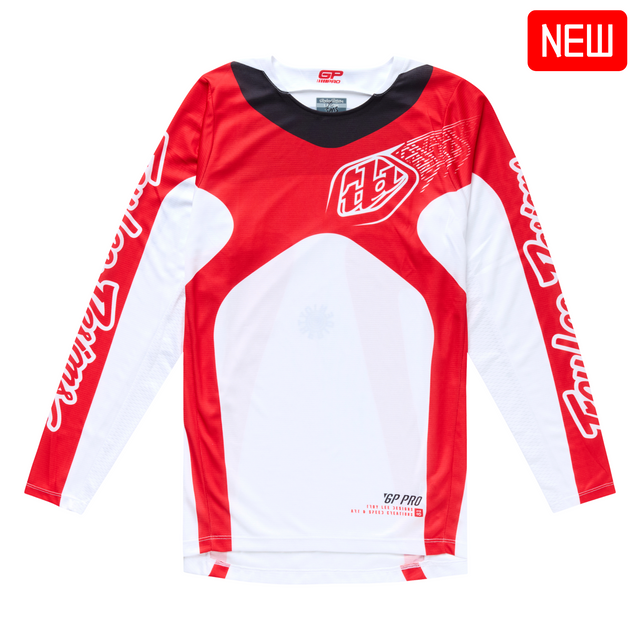 Troy Lee Designs 2025 Fall GP Pro Jersey - Frames White / Red