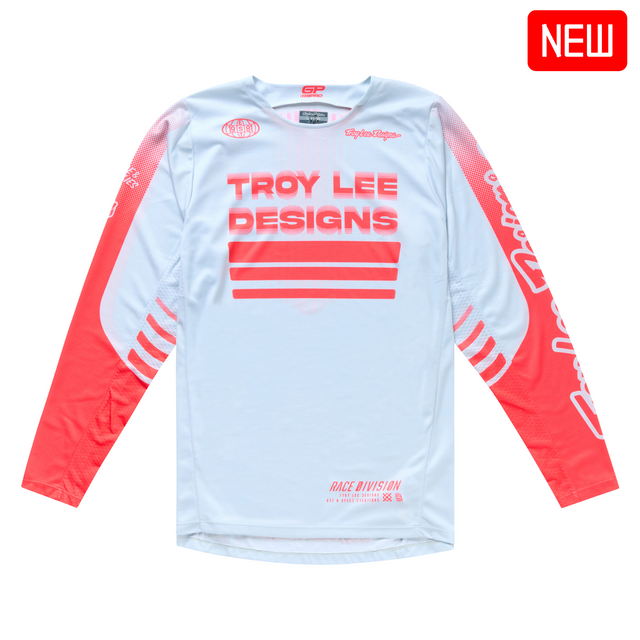 Troy Lee Designs 2025 Fall GP Pro Jersey - Segment Vapor / Infra Red Troy Lee Designs 2025 Fall GP Pro Jersey - Segment Vapor / Infra Red