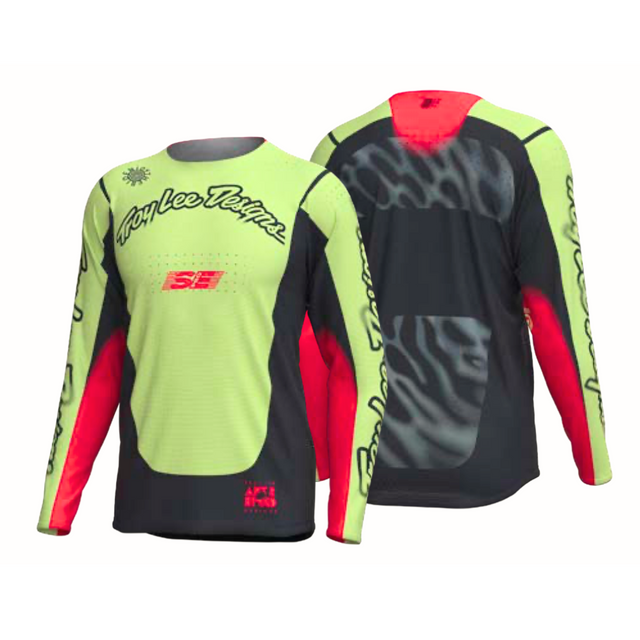 Troy Lee Designs 2025 Fall SE Pro Jersey - Roam Glo Yellow Troy Lee Designs 2025 Fall SE Pro Jersey - Roam Glo Yellow