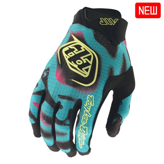 Troy Lee Designs 2025 Fall Air Glove - Membrane Black / Flo Yellow