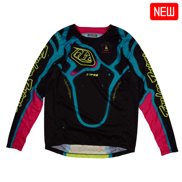Troy Lee Designs 2025 Fall Youth GP Pro Jersey - Membrane Black / Glo Yellow Troy Lee Designs 2025 Fall Youth GP Pro Jersey - Membrane Black / Glo Yellow