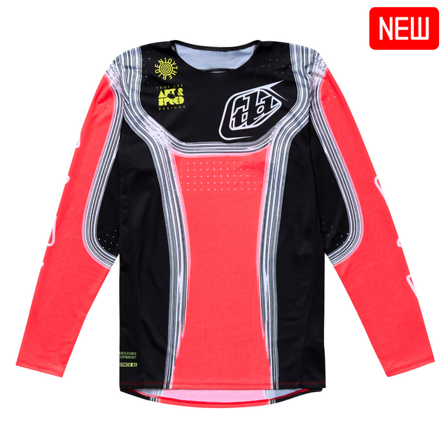 Troy Lee Designs 2025 Fall Youth SE Pro Jersey - Stripes Infra Red / Black Troy Lee Designs 2025 Fall Youth SE Pro Jersey - Stripes Infra Red / Black
