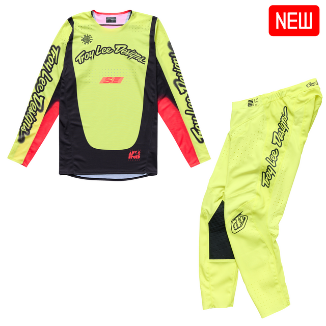 Troy Lee Designs 2025 Fall Se Pro Kit Combo - Roam Glo Yellow Troy Lee Designs 2025 Fall Se Pro Kit Combo - Roam Glo Yellow