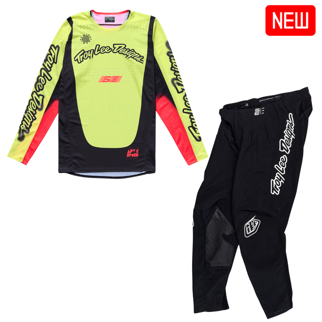 Troy Lee Designs 2025 Fall Se Pro Kit Combo - Roam Glo Yellow / Black
