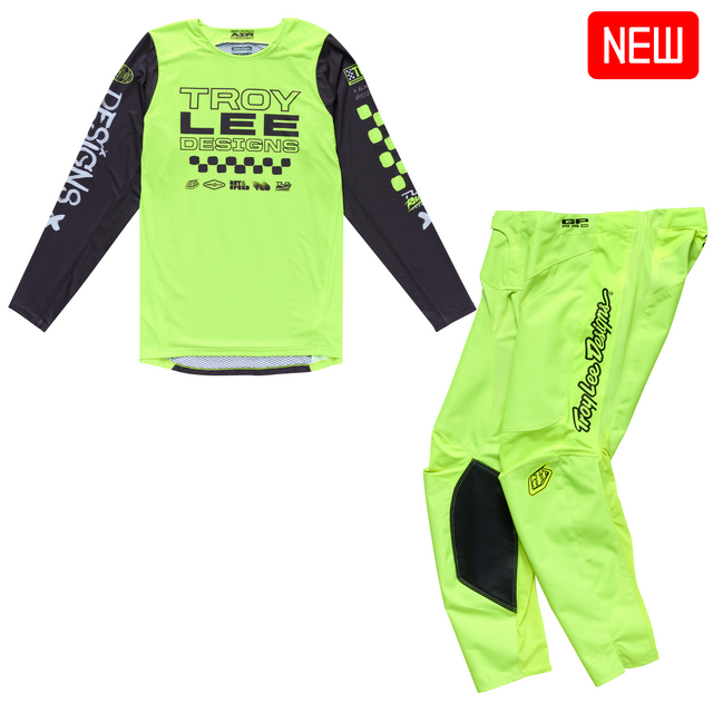 Troy Lee Designs 2025 Fall GP Pro Air Kit Combo - Standard Flo Yellow Troy Lee Designs 2025 Fall GP Pro Air Kit Combo - Standard Flo Yellow