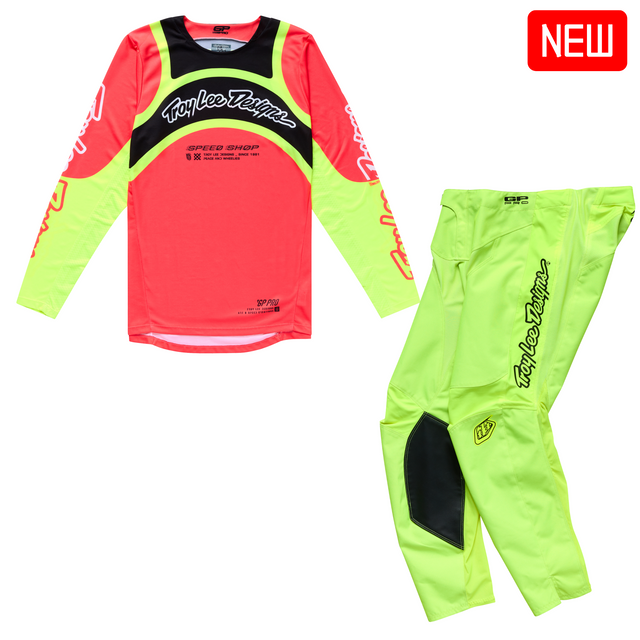 Troy Lee Designs 2025 Fall GP Pro Kit Combo - Swerve Infra Red / Yellow Troy Lee Designs 2025 Fall GP Pro Kit Combo - Swerve Infra Red / Yellow