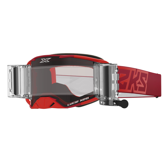 Lucid Roll Off Goggle (Red) Clear Lens