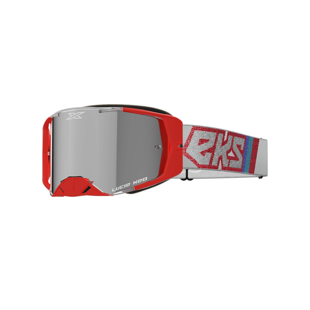 Lucid Goggle (Metallic Silver/Red) Silver Mirror Lens Lucid Goggle (Metallic Silver/Red) Silver Mirror Lens