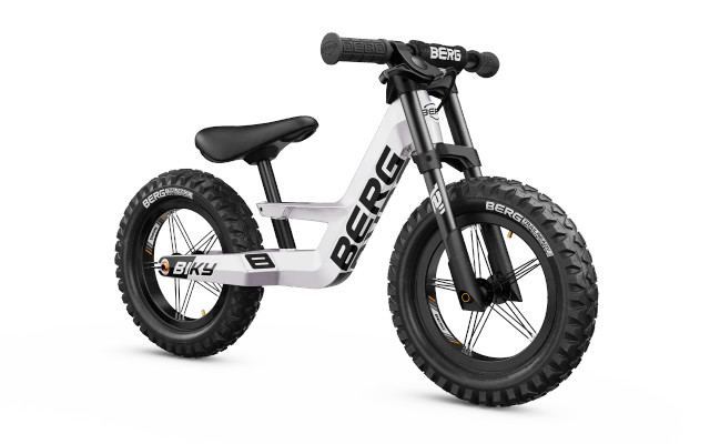 Berg Biky Cross Kids Balance Bike - Handbrake - White Berg Biky Cross Kids Balance Bike - Handbrake - White