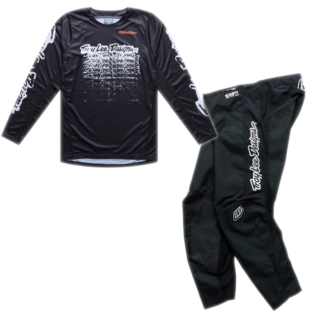 Troy Lee Designs 2026 Spring GP Pro Kit Combo - Stamp Black / Black