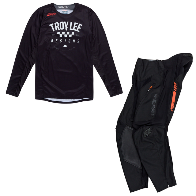 Troy Lee Designs 2025 Spring Scout GP Kit Combo - Ripper Black