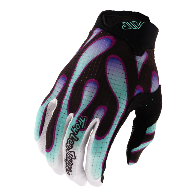 Troy Lee Designs 2026 Youth Air Glove - Overspray Black / Real Teal