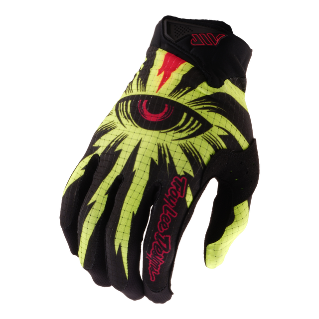 Troy Lee Designs 2026 Youth Air Glove - Cyclops Black / Flo Yellow