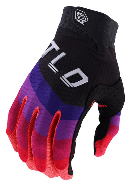 Troy Lee Designs Air Glove - Reverb Black / Glo Red