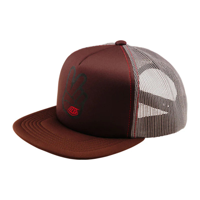 Troy Lee Designs Trucker Snapback Peace Out Chocolate