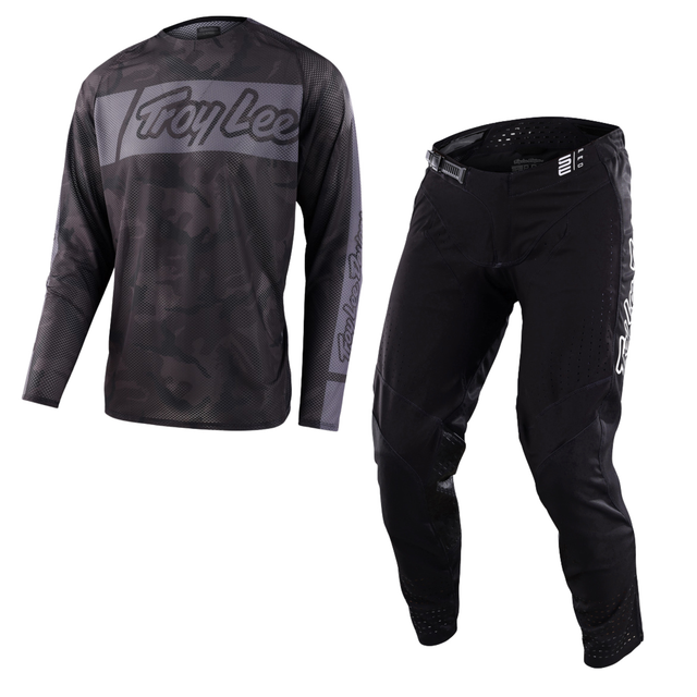 Troy Lee Designs Se Pro Air Kit Combo - Vox Camo Black / Grey