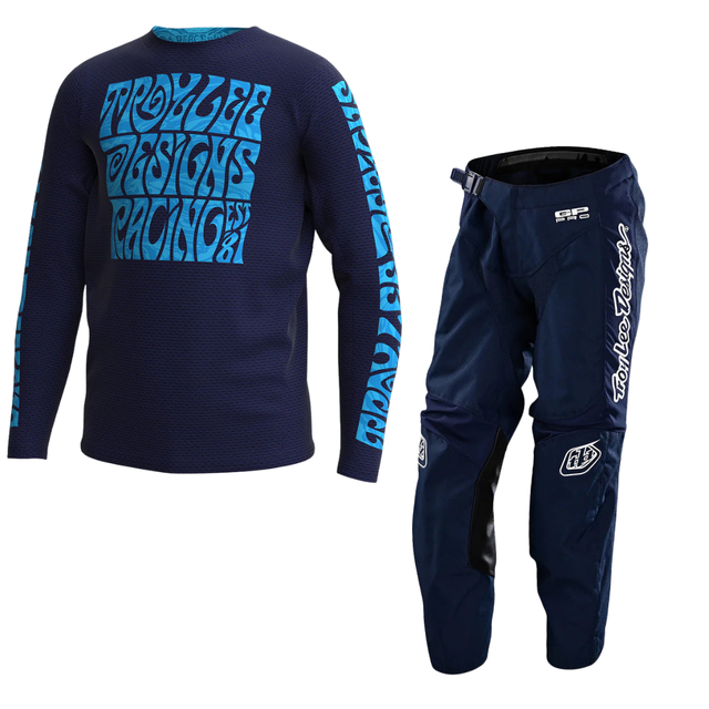 Troy Lee Designs Youth GP Pro Air Kit Combo - Manic Monday Navy