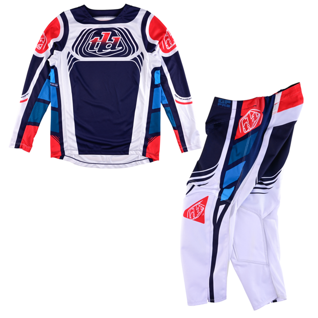 Troy Lee Designs Youth GP Pro Kit Combo - Wavez Navy / Red