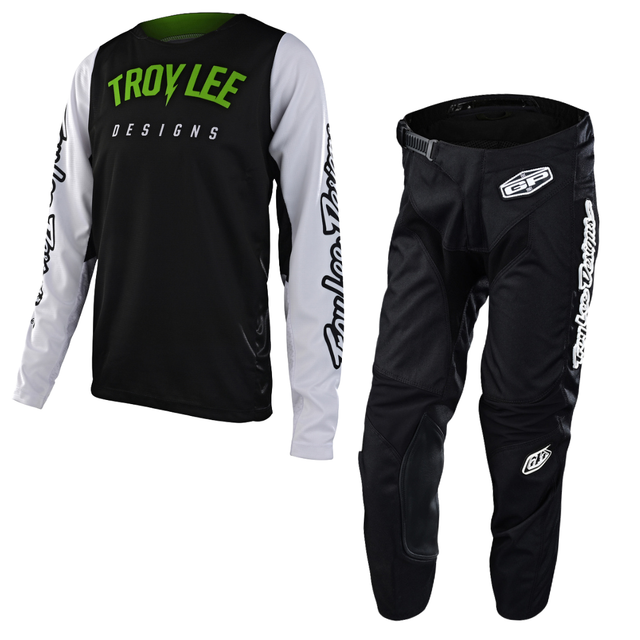 SF - Troy Lee Designs Youth GP Kit Combo - Boltz Black White