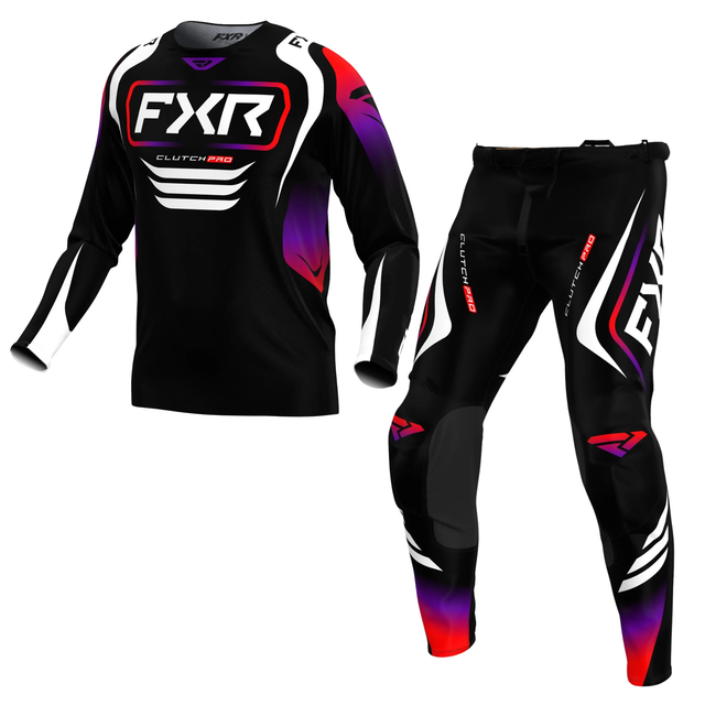 FXR Clutch Pro MX Kit Combo - Black / Red / Purple