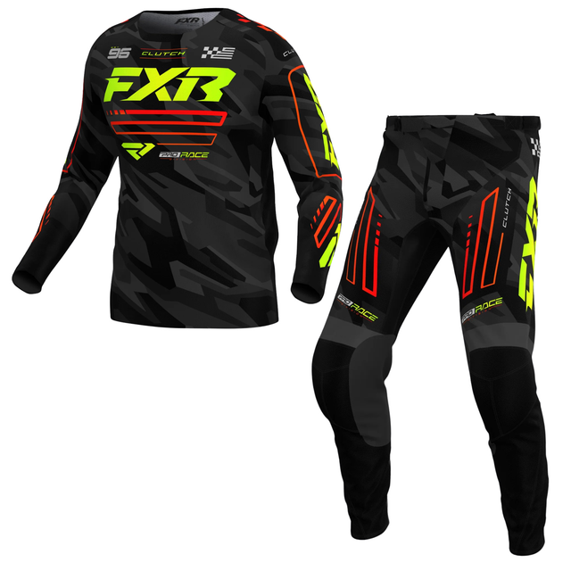 FXR Clutch MX Kit Combo - Nuke / Hi Vis / Camo