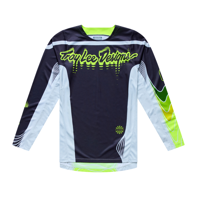 Troy Lee Designs 2026 Fall GP PRO Jersey Stagger - Gunmetal / Neo Yellow