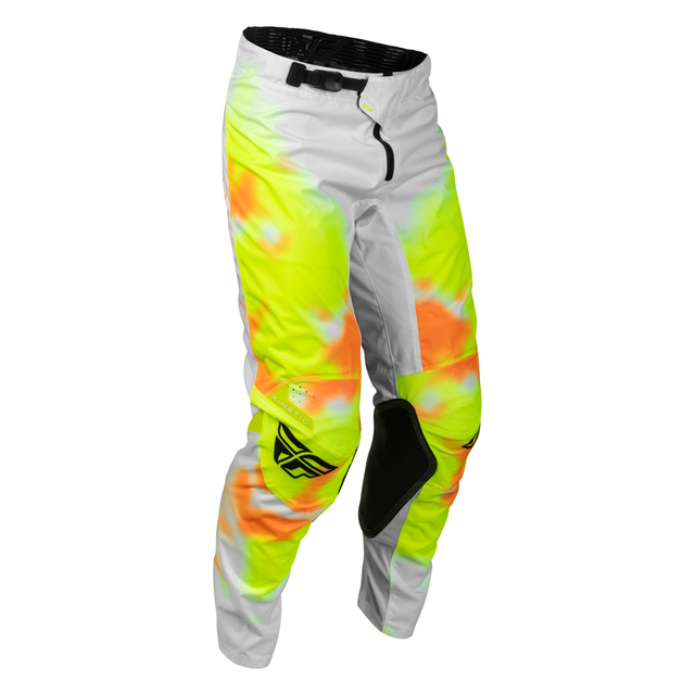 Fly Racing Kinetic Blur Pants - White / Hi-Vis / Orange