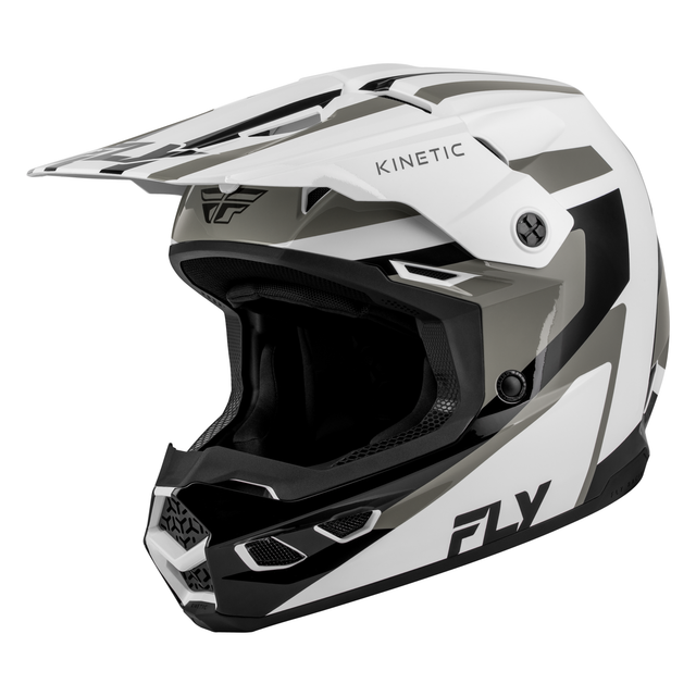 Fly Racing Kinetic Sync Helmet - White / Black / Grey
