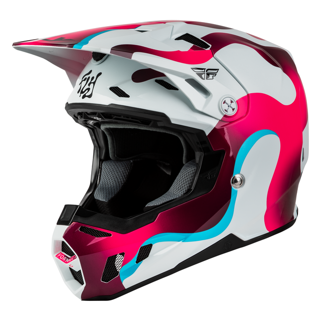 Fly Racing Formula CC Vibe Helmet - White / Pink / Blue