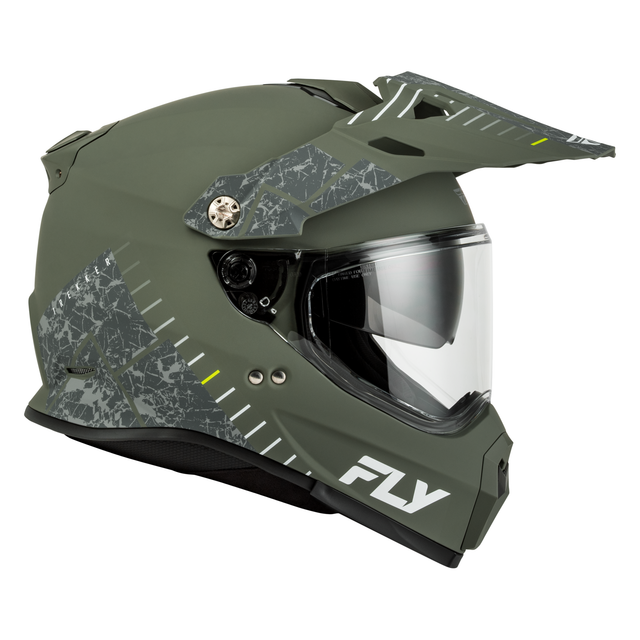 Fly Racing Trekker Helmet - Matte Sage / Grey