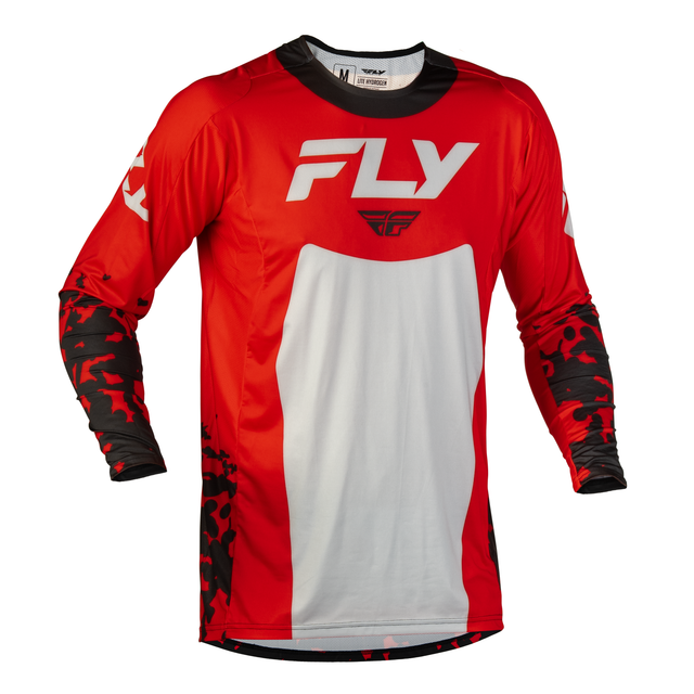 Fly Racing Lite Flake Jersey - Red / Grey / Black
