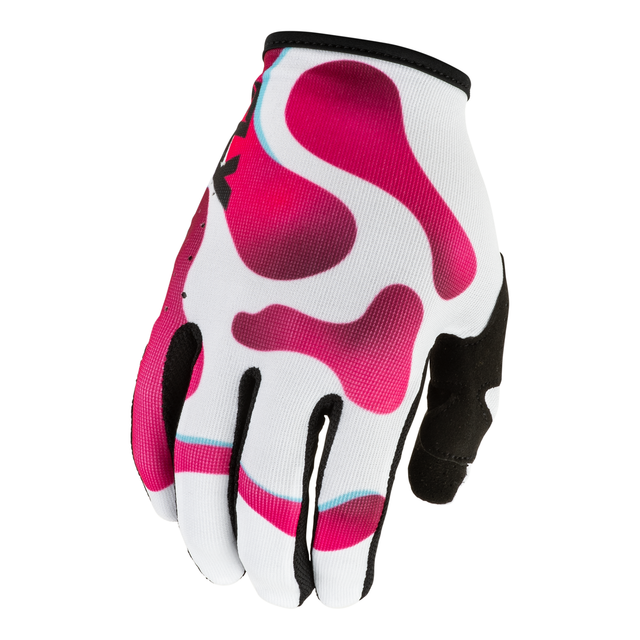 Fly Racing Lite Vibe Gloves - White / Pink / Blue
