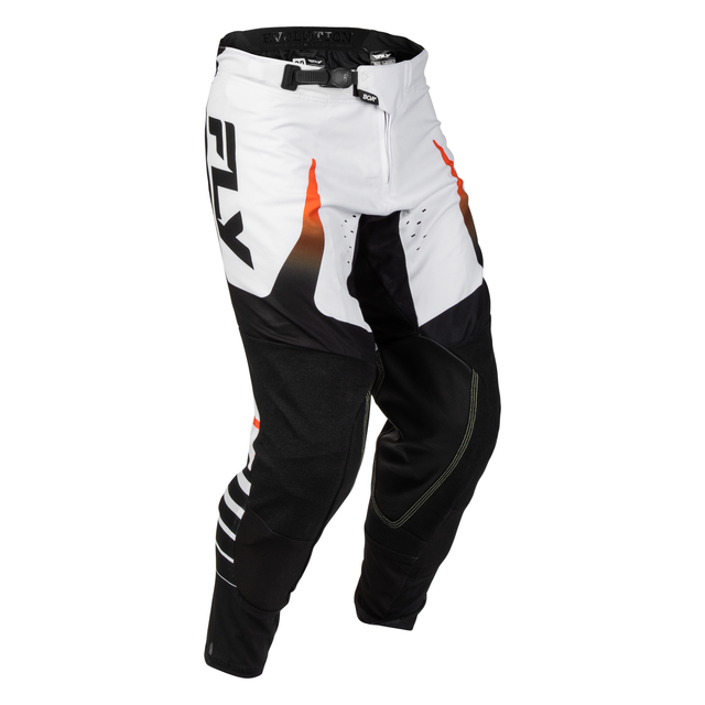 Fly Racing Evolution DST Bolt Pants - White / Black / Orange