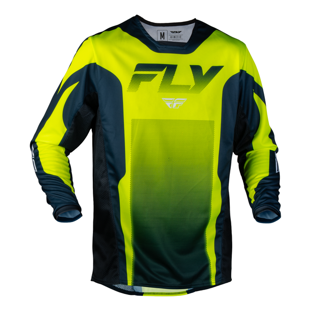 Fly Racing Kinetic Fade Jersey - Hi-Vis / Navy / White