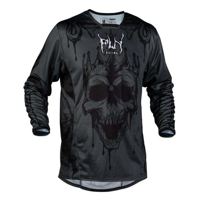 Fly Racing Kinetic Dark Series Jersey - Grey / Black