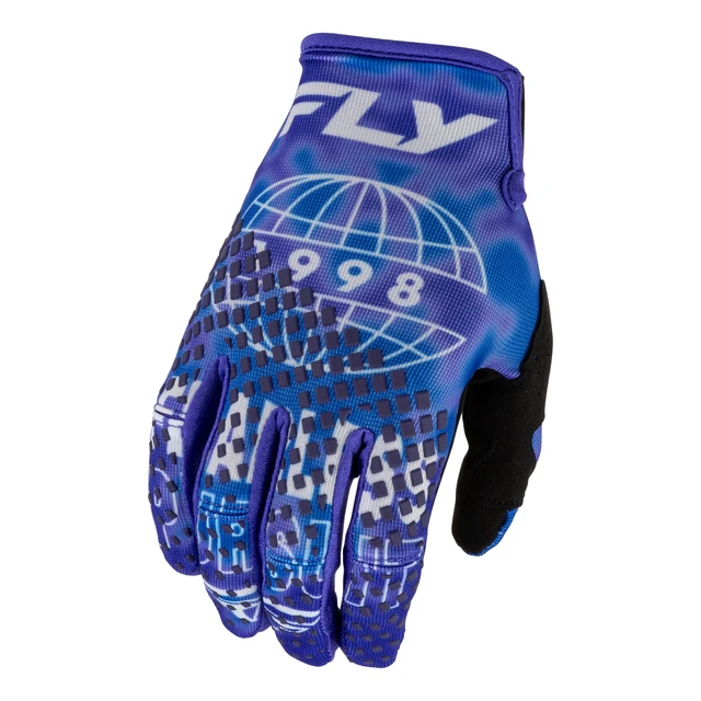 Fly Racing Kinetic Blur Gloves - Blue / Navy
