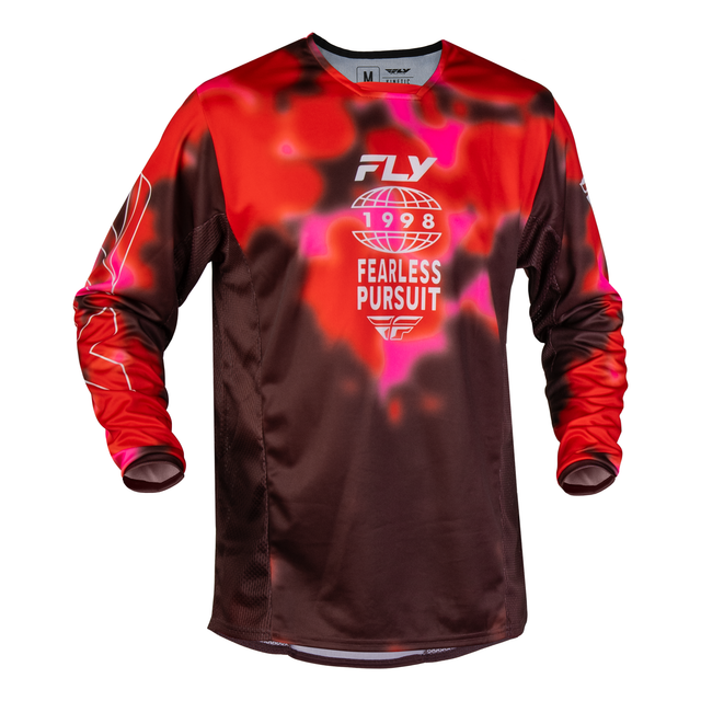 Fly Racing Kinetic Blur Jersey - Red / Maroon