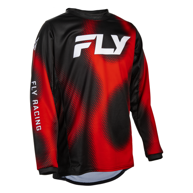Fly Racing Youth Kinetic Torch Jersey - Black / Red / White