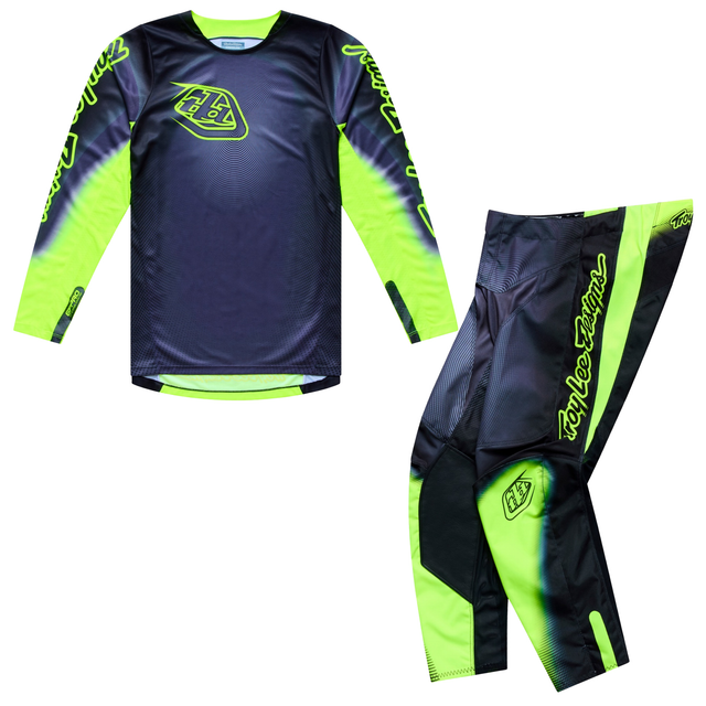 Troy Lee Designs 2026 Fall GP Pro Kit Combo - Imprint Grey / Flo Yellow
