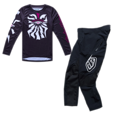 【ぷくさま専用】Troy Lee Designs 子供用サイクルウェア ブラック Troy Lee Designs 2025 Fall Youth GP Pro Kit Combo - Membrane White