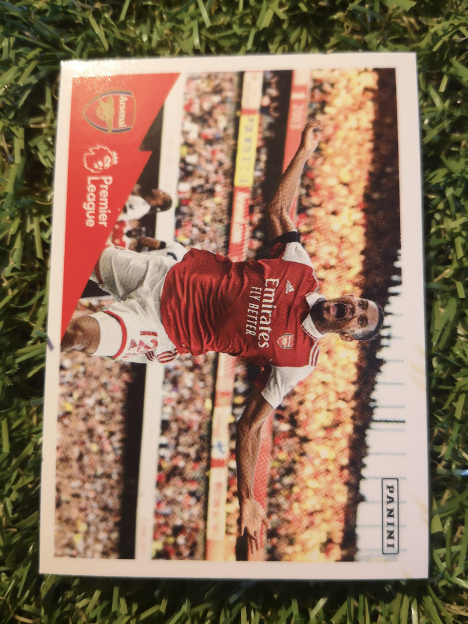 #76 Celebration (Arsenal) Panini Premier League 2023 Sticker Collection ...