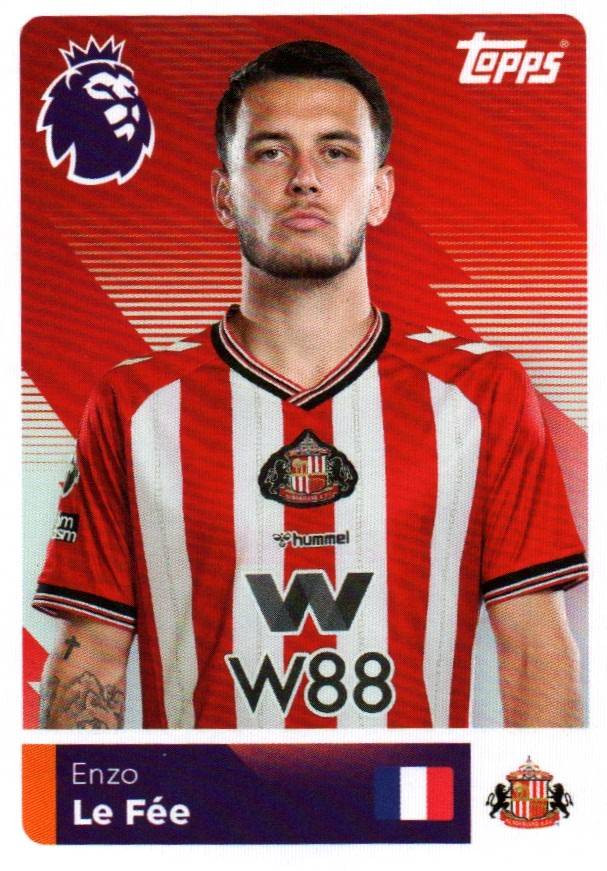 #461 Enzo Le Fee (Sunderland) Topps Premier League Stickers 2026 ...