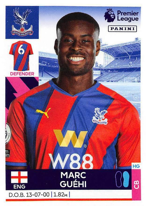 #203 Marc Guehi (Crystal Palace) Panini Premier League 2022 Sticker Collection