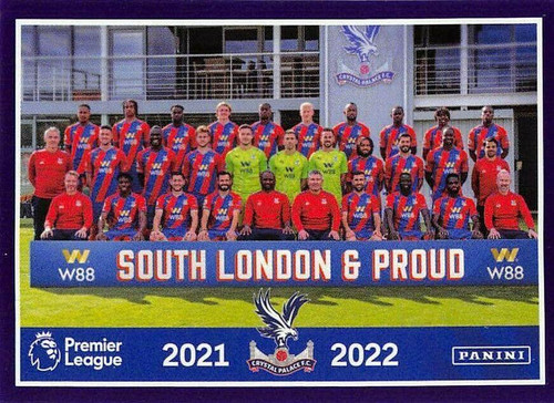 #209 Team Photo (Crystal Palace) Panini Premier League 2022 Sticker Collection